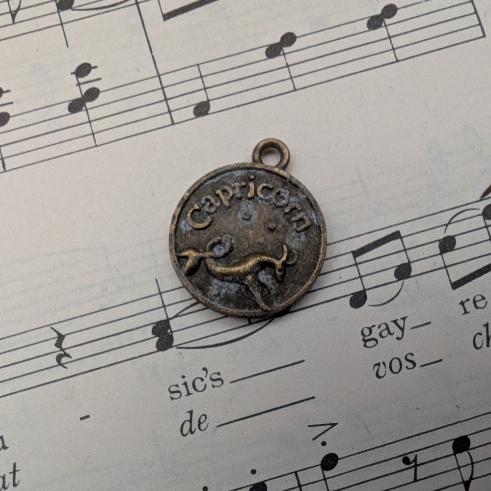 Capricorn Zodiac Pendant Charm